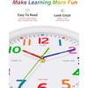 Lantoo Silent Kids Wall Clock – Non-Ticking, Battery-Powered, Ideal for