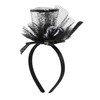 Healeved Top Hat Headband with Shimmering Sequins Sparkling Tea Party