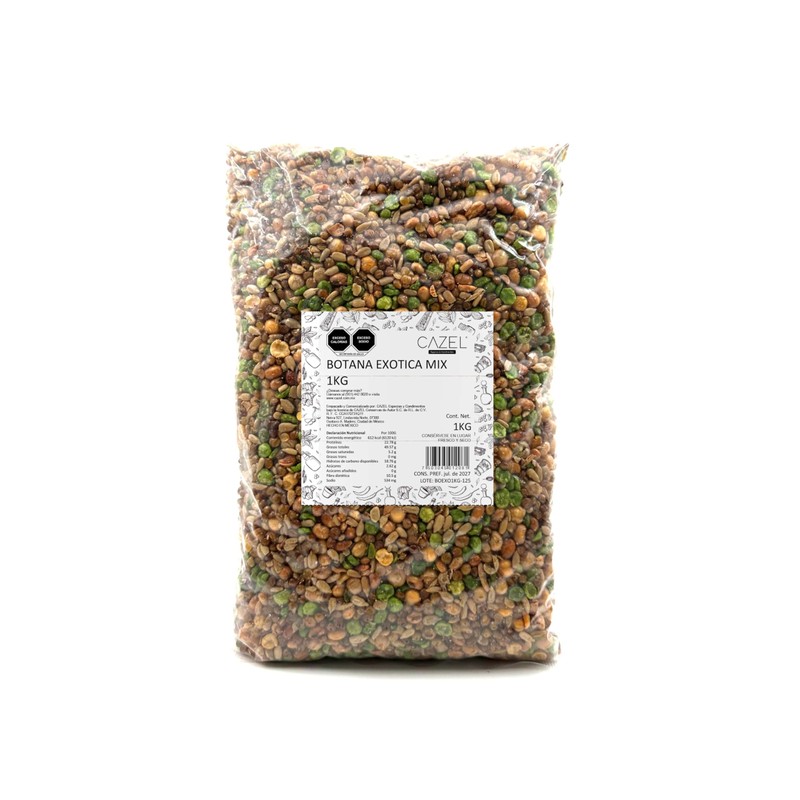 Botana Verde Con Chícharo, Lenteja Y Semilla De Girasol 1kg