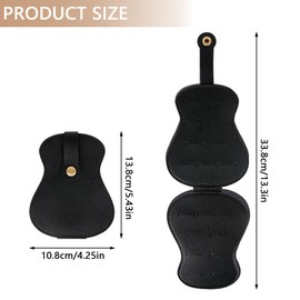 HYMAIPROSPERITY One Piece Durable Pu Leather Guitar Pick Case Useful Leather Keyring Guitar Pick Display Fashionable Guitar Picks Keychain for Guitar Picks