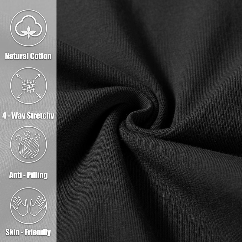 Pudolla Men's Cotton Yoga Sweatpants Athletic Lounge Pants Open Bottom