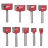 Gasea 9pcs 6mm Shank Cleaning Buttom Router Bits CNC Router