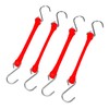 The Perfect Bungee® 12" Heavy-Duty Polyurethane Bungee Strap, 4-Pack, Red