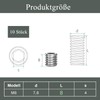 MejaRizon Grub Screws Pack of 10 Threaded Screws M8 x