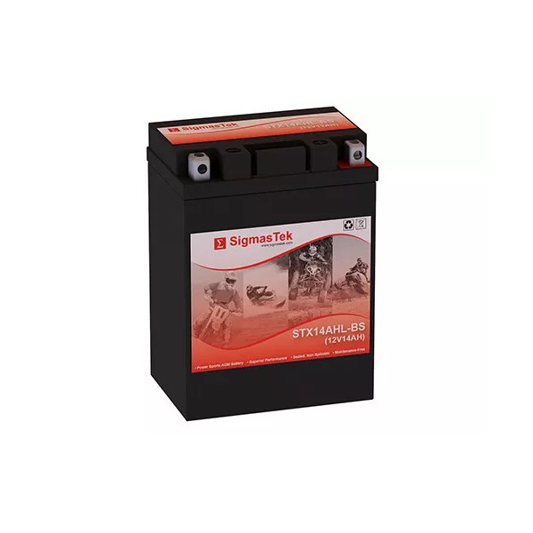 SigmasTek STX14AHL-BS SLA Battery Replacement for Arctic Cat Jag AFS