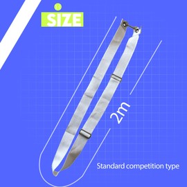 Tennis Net Center Straps Heavy Duty,Pickleball Lines Premium Polyester Fiber Net Adjuster with Metal Hook and Burlap Rope Tie for Public Court