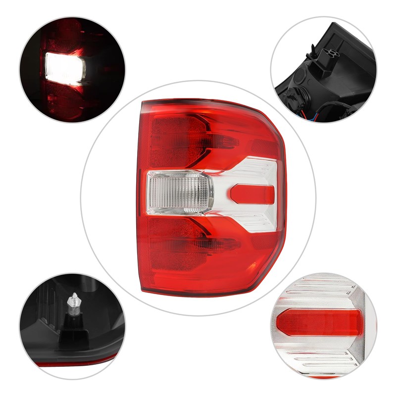 Halogen Type Tail Light, Rear Lamp Assembly Compatible for 2022