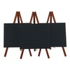 American Metalcraft MNIMKR Mini Chalkboard, Mahogany, Pack of 3