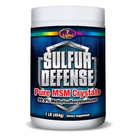 7 Lights Sulfur Defense Opti-MSM 99.9% Pure MSM Powder | Dietary Supplement for Joints, Skin & Immune Support – Organic Methylsulfonylmethane Crystals, Vegan, Non-GMO, Gluten-Free – Made in USA (1 LB)