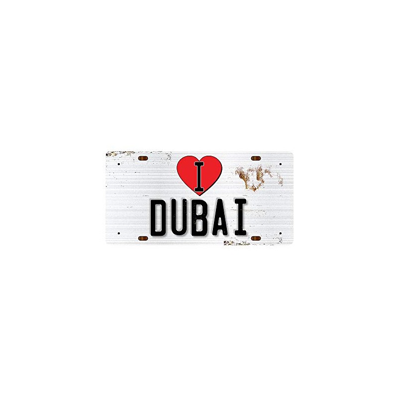 McMug - I Love Dubai - Metal Sign, Decorative Sign,