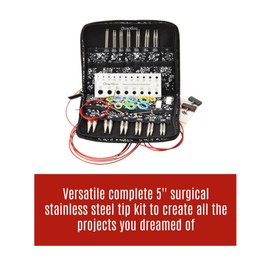 ChiaoGoo Twist SS Complete Set, 5-inch (13 cm) [S][L], US 2-15 (2.75-10 mm)