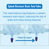 Filigan Urine Drainage Bags, 500ml Clear Nephrostomy Bag with 80cm(31.5")