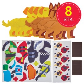 Baker Ross FN069 Service Dog Magnet Kits - 8 Pack Craft Kits for Kids Learning Materials
