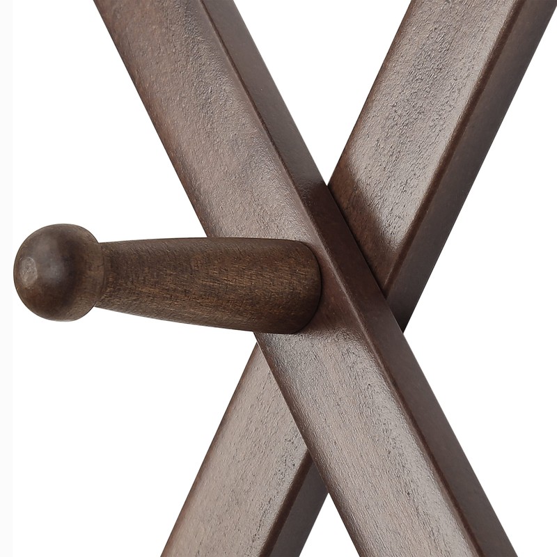 SKOLOO Hat Rack for Wall with 20 Hooks, Solid Wooden,