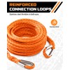 DAYDOOR Winch Rope Extension, 3/8'' x 50ft Synthetic Winch Extension