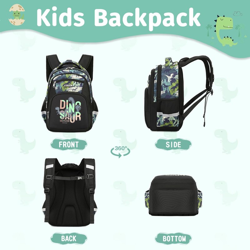 Cusangel Backpack for Boys, Kid Bookbag Boy Elementary School Multi