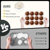 2 Packs 12 Cups Silicone Muffin Pan with Metal Reinforced