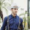 EOZY Women's Straw Hat Wide Brim Cowboy Hat Summer Sun