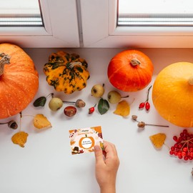 M1ntP1us Thanksgiving Day DIY Scratch-Off Cards–Fall Give Thanks Turkey Day Dinner Game Party Supplies Favors 40PCS