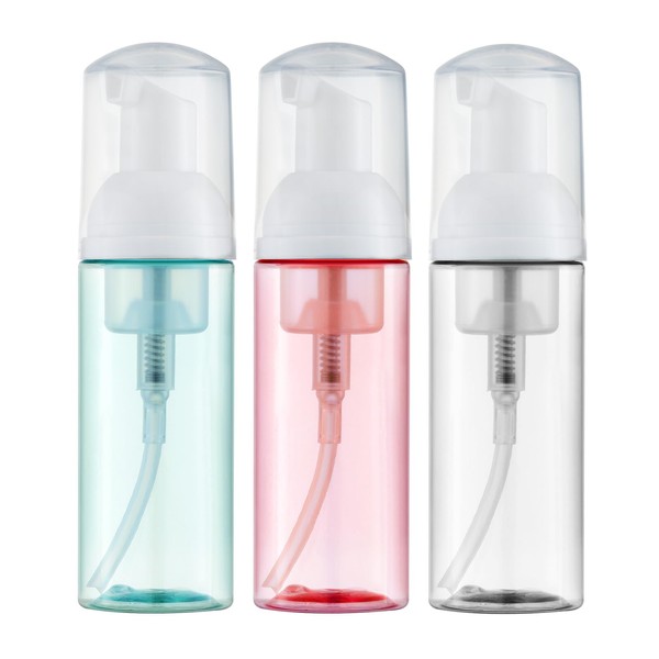 Tekson 2oz Soap Foam Bottle (3PCS), Empty Travel Foaming Pump