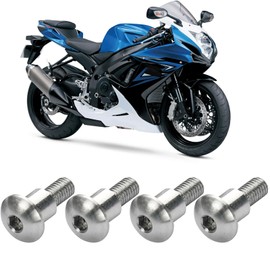 KZMPMT Seat Bolt Compatible with Suzuki GSXR600 GSXR750 2006-2007 GSXR1000 2005-2008 Stainless Steel 304 (Replace # 09139-06146)