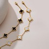 GMUDA 18K Gold Plated Four-Leaf Clover Bracelet for Women –