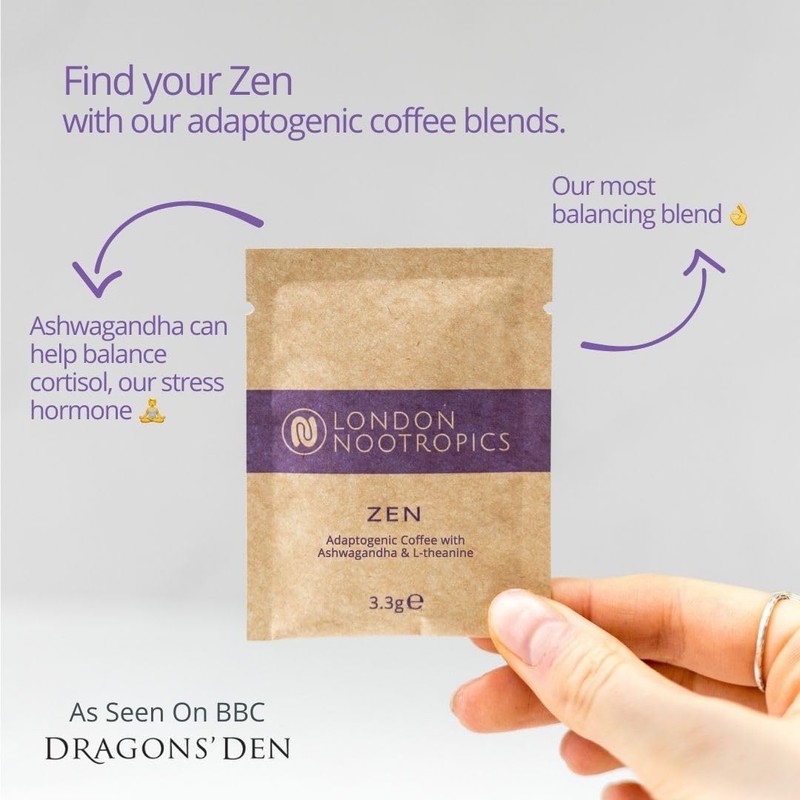 London Nootropics Zen Adaptogenic Coffee | Adaptogenic Coffee with Ashwagandha