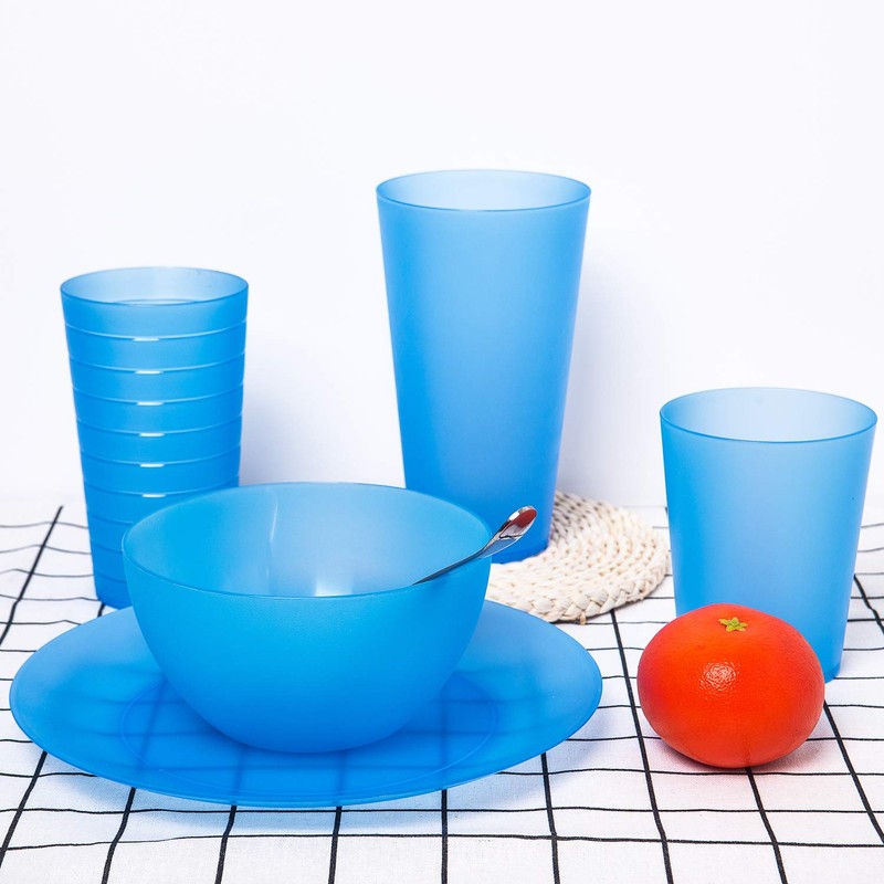 KX-WARE Plastic Bowls set of 12 - Unbreakable and Reusable