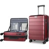 KROSER Carry On Luggage with Spinner Wheels & Built-in TSA