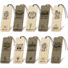Chunful 20 Pieces Christmas Bible Verse Bookmarks Wooden Christian Religious