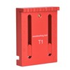 Depth Measuring Ruler Red Aluminum Alloy Brass Woodworking Measurement Tool