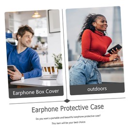 FELTECHELECTR 1pc Wireless Earphone Case Tassel Design Shockproof Cover Compatible Lightweight and Stylish Earpiece Protector for Everyday Use