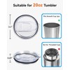 SUNRAYNEST Replacement Lids for 20 oz Tumblers, 2 Pack, Splash-Resistant