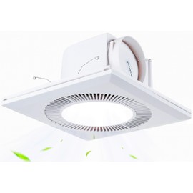 Aydomer Bathroom Exhaust Fan With Light,DC Energy-Saving Bathroom Ventilation Fan, Ceiling Mount Ventilation Fan & Light 6500K Combo,Newly upgraded silent exhaust fan for the bathroom