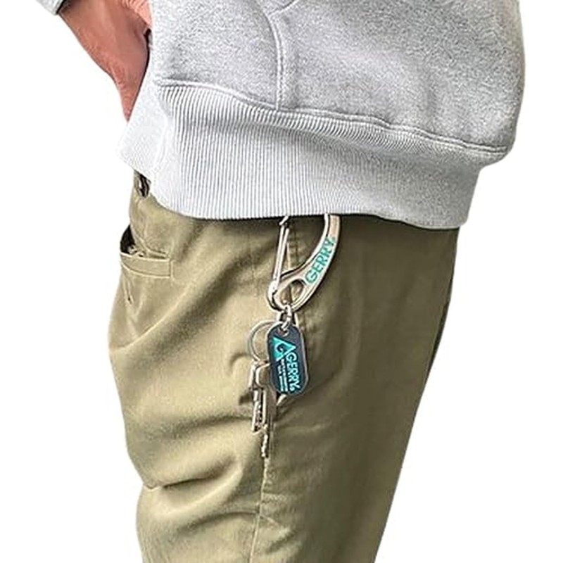 Gerry Carabiner Keychain, navy