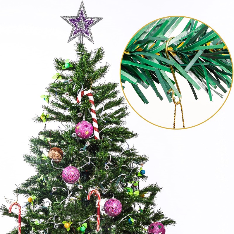 Bauble Hangers for Christmas Tree, Pack of 120 Small S-shaped