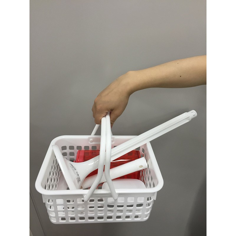 Richell Handy Basket "Simple Ism" White