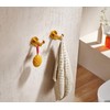 Miyili Bath Towel Hook Gold Stainless Steel Coat/Robe Clothes Hook
