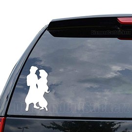 Aladdin Jasmine Decal Sticker Car Truck Motorcycle Window Bumper Laptop Wall Decor - Size (05 inch / 13 cm Tall) - Color (Matte Black)