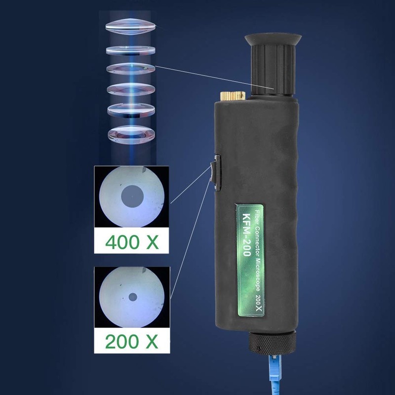 200x 400x Handheld Fiber Optical Microscope Mini Portable Microscope Inspection