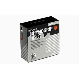 INDASA RHYNOGRIP White Line - Pack of 50 Eccentric Sanding Discs 8-Hole Diameter 125 mm - Sanding Discs Velcro Discs Eccentric - Grit 320
