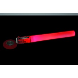 Life Gear - WM11-10446-RED LED Emergency Road Flares 3-Pack, Reusable Safety Glow Stick with Flasher & Magnetic Bases - Batteries Included Red