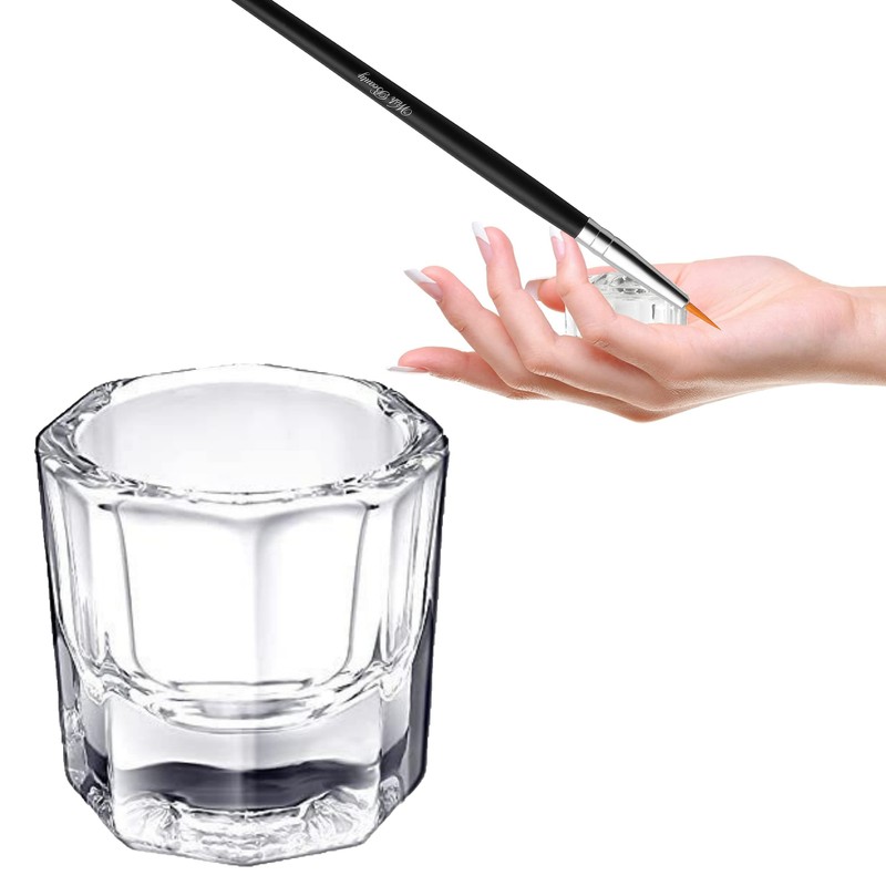 3pcs Eyelash Eyebrow Tint Mixing Dappen Dish Acrylic + 1