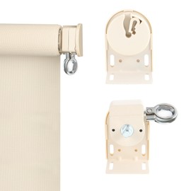 Sunshade Replacement Accessories, Metal Ring Installation Bracket, Universal for Coolaroo External Roller Blinds, Sunshade Curtains, Indoor and Outdoor Cordless Roller Blinds (Iron Bracket,Beige)