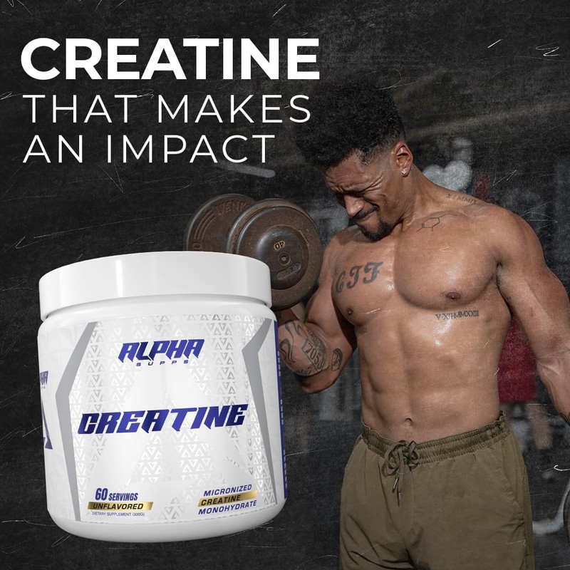 Alpha Supps Micronized Creatine Monohydrate Powder - 5g (5 Grams)