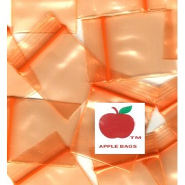 1000 PACK APPLE BRAND BAGGIES MINI 2mil CLEAR BAGS 1000 resealable plastic (Z5858orange)