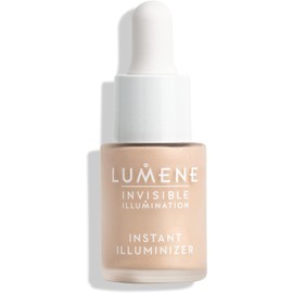 Lumene Iluminador instantáneo de iluminación invisible, iluminador líquido hidratante ligero, resaltador de maquillaje de piel brillante para un brillo natural, iluminador de resaltes, sol de medianoche (15 ml)