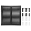 PATIKIL 16"x16" Aluminum Gable Vent, Exterior Wall Outlet Vent Square