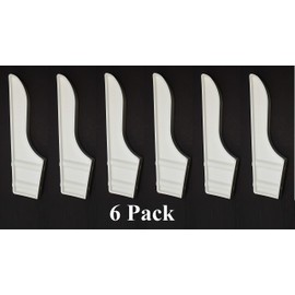 Black or White Dock Piling Line Holder Hook - Store Your Dock Lines/Ropes (6, White)