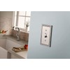 Franklin Brass Classic Beaded (1-Pack) Decorative Light Switch Cover Brushed